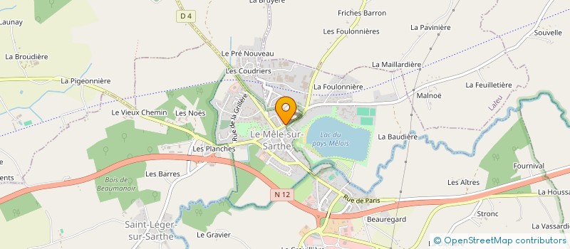 localisation de l'entreprise MONSIEUR HUBERT COUPEVENT à LE MELE-SUR-SARTHE