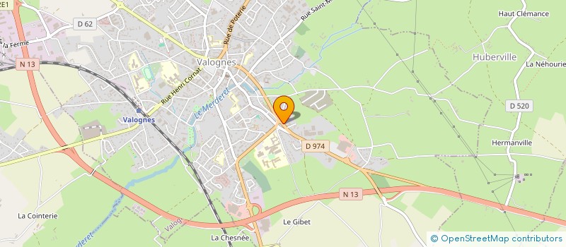 localisation de l'entreprise MONSIEUR HUBERT COUPPEY  VALOGNES