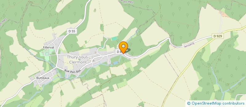 localisation de l'entreprise MONSIEUR HUBERT CREPIN  THURY-SOUS-CLERMONT