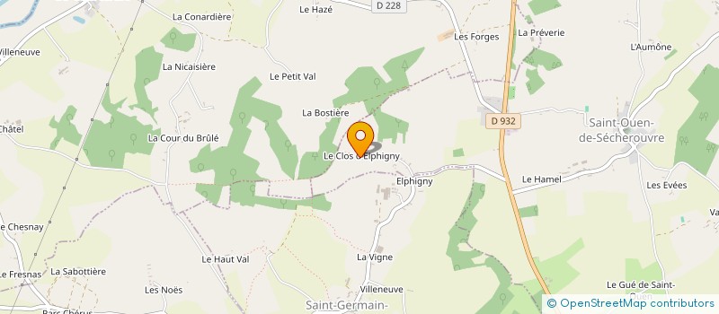localisation de l'entreprise MONSIEUR HUBERT CROISE à SAINT-OUEN-DE-SECHEROUVRE