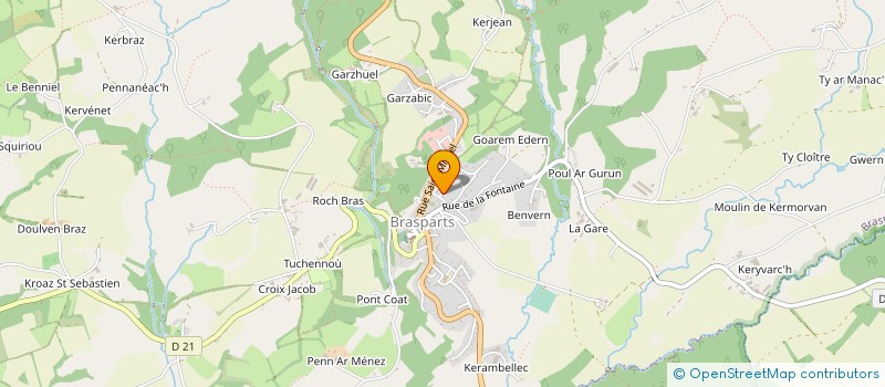 localisation de l'entreprise MONSIEUR HUBERT CUIEC  LANNEDERN