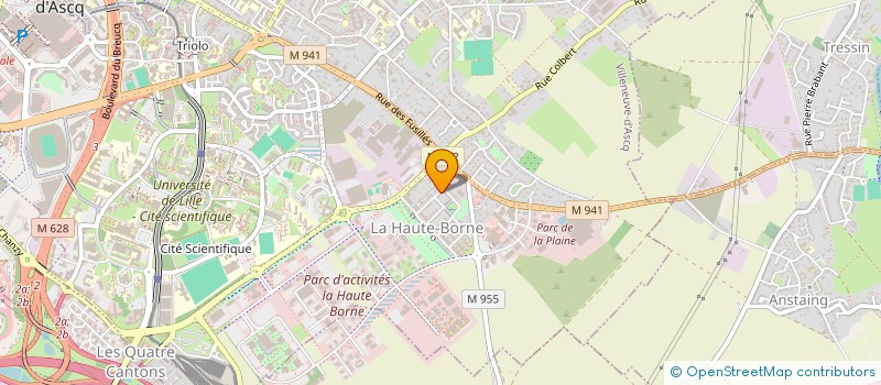 localisation de l'entreprise MONSIEUR HUBERT D'HALLEWIN à VILLENEUVE-D'ASCQ
