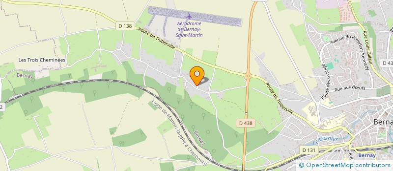 localisation de l'entreprise MONSIEUR HUBERT DAUGER  MENNEVAL