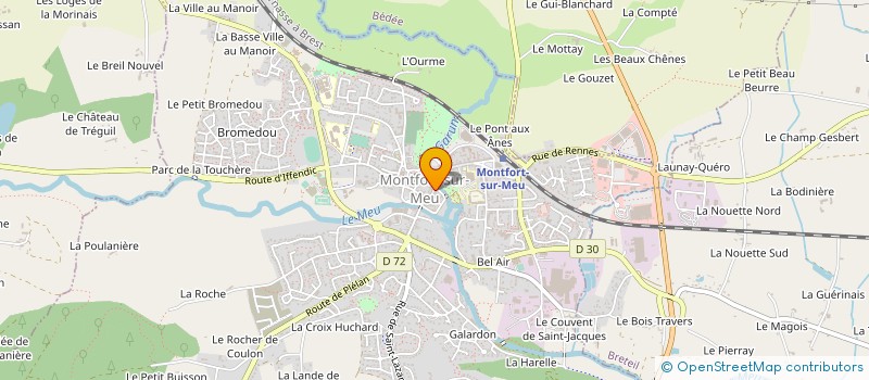 localisation de l'entreprise MONSIEUR HUBERT DAVID  MONTFORT-SUR-MEU