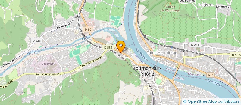 localisation de l'entreprise MONSIEUR HUBERT DAVID à TOURNON-SUR-RHONE