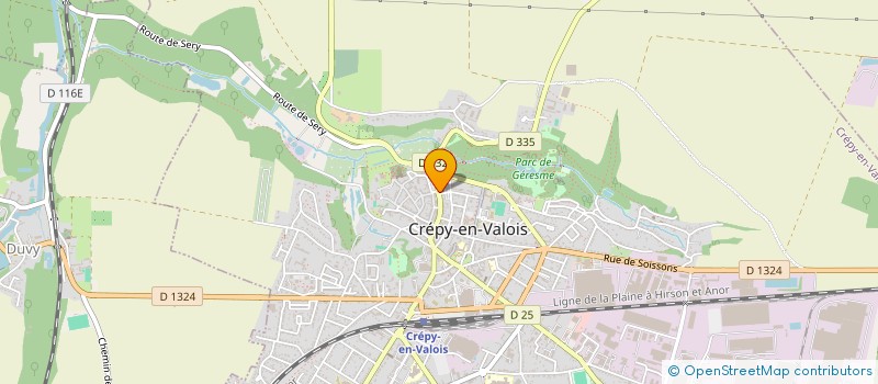 localisation de l'entreprise MONSIEUR HUBERT DAVID DE SAUZEA  CREPY-EN-VALOIS