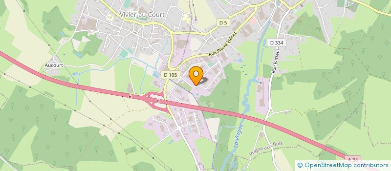 localisation de l'entreprise MONSIEUR HUBERT DE BARQUIN  VRIGNE AUX BOIS