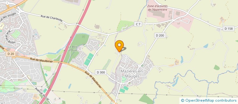 localisation de l'entreprise MONSIEUR HUBERT DE BETTIGNIES à CHOLET