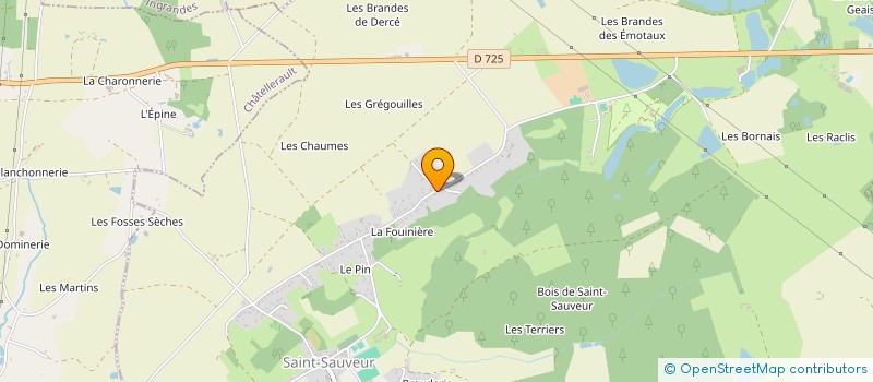 localisation de l'entreprise MONSIEUR HUBERT DE LA FOUCHARDIERE  CHATELLERAULT