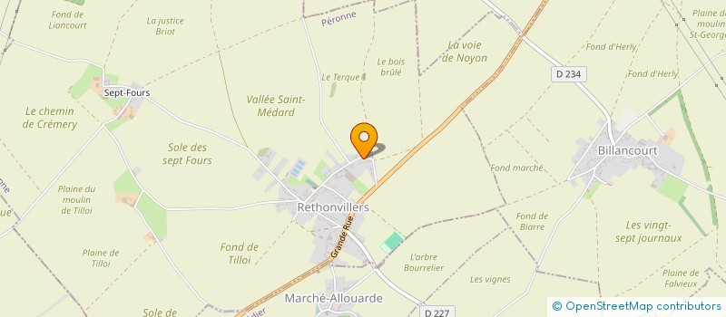 localisation de l'entreprise MONSIEUR HUBERT DE ROUCY  RETHONVILLERS