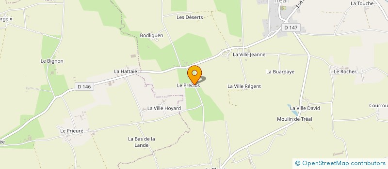 localisation de l'entreprise MONSIEUR HUBERT DE RUSSON  TREAL