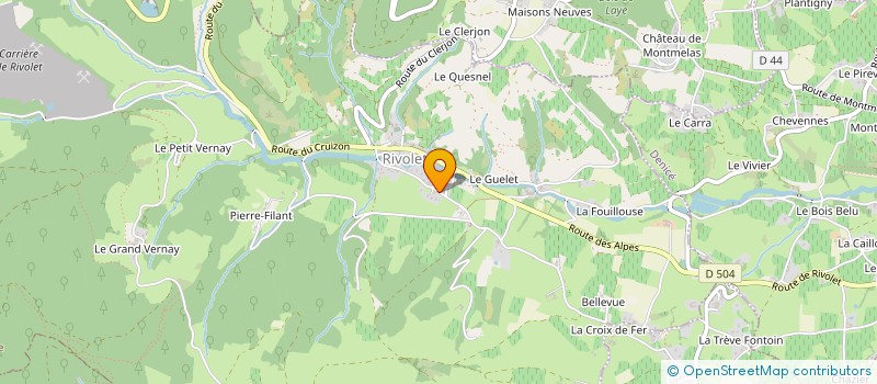 localisation de l'entreprise MONSIEUR HUBERT DEBIZE  RIVOLET