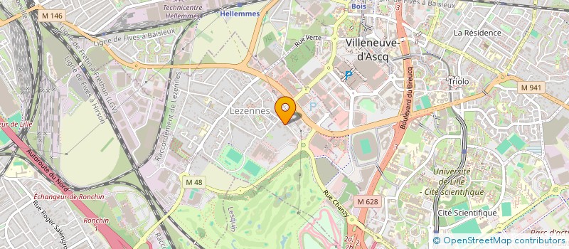 localisation de l'entreprise MONSIEUR HUBERT DEBOUDT  LEZENNES