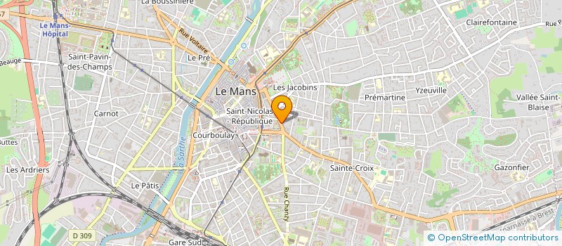 localisation de l'entreprise MONSIEUR HUBERT DEGAN  LE MANS