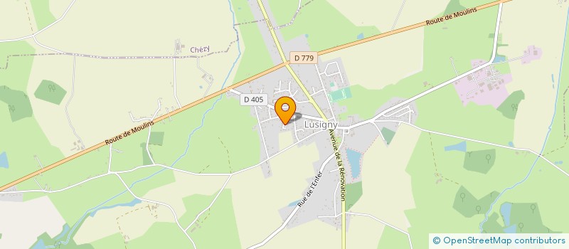 localisation de l'entreprise MONSIEUR HUBERT DEGRANGE à LUSIGNY