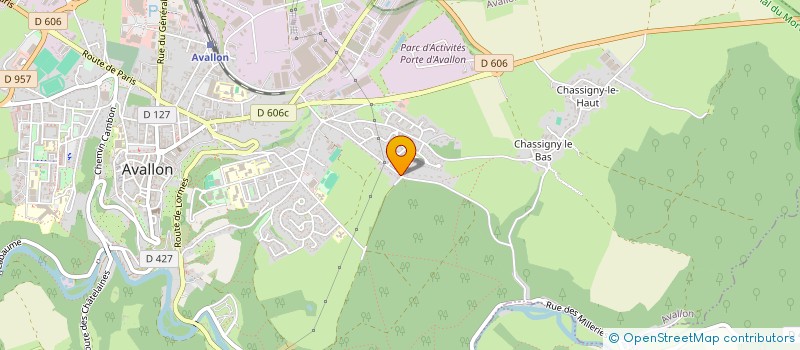 localisation de l'entreprise MONSIEUR HUBERT DEGREVE à AVALLON