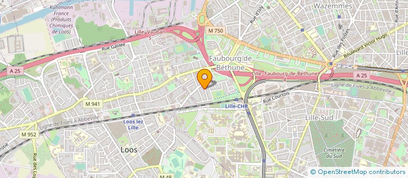 localisation de l'entreprise MONSIEUR HUBERT DEGROOTE à LILLE