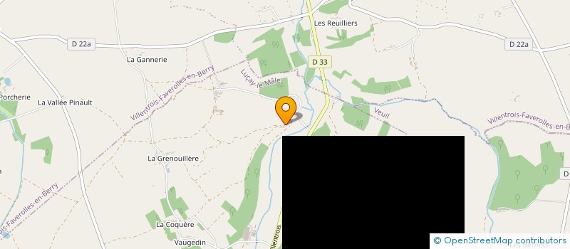 localisation de l'entreprise MONSIEUR HUBERT DELABESSE  VILLENTROIS-FAVEROLLES-EN-BERRY