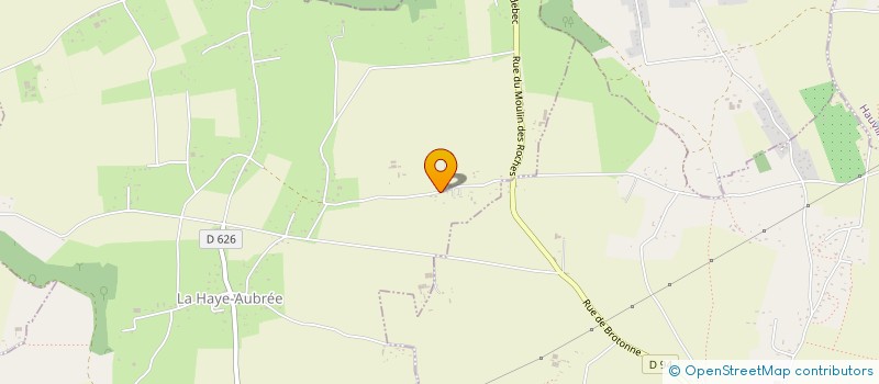 localisation de l'entreprise MONSIEUR HUBERT DELAMARE  LA HAYE-AUBREE