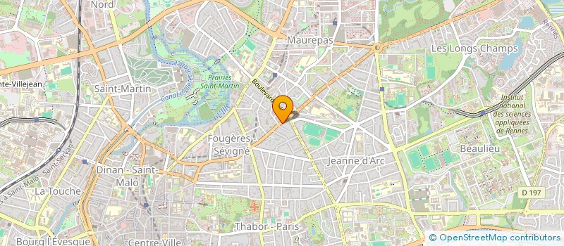 localisation de l'entreprise MONSIEUR HUBERT DELAROSE  RENNES