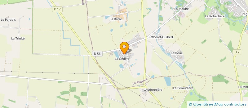 localisation de l'entreprise MONSIEUR HUBERT DELHOMMEAU  LA PLANCHE