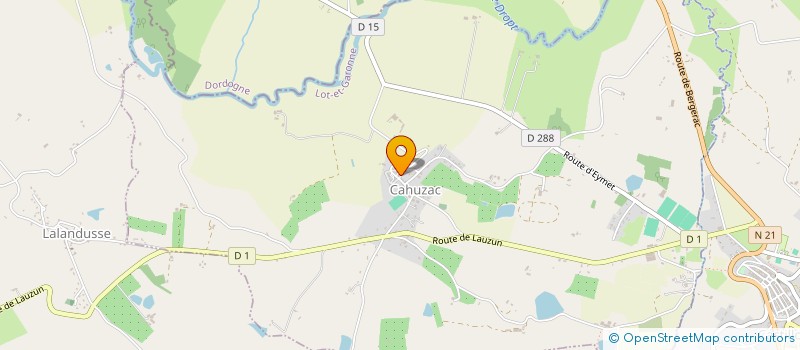 localisation de l'entreprise MONSIEUR HUBERT DELPIT  CAHUZAC