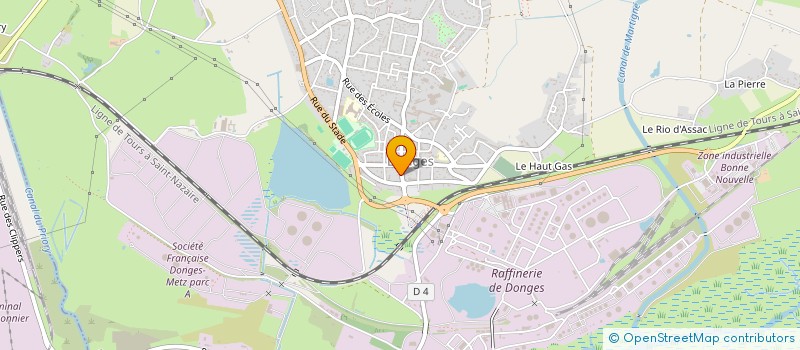 localisation de l'entreprise MONSIEUR HUBERT DENIS  DONGES