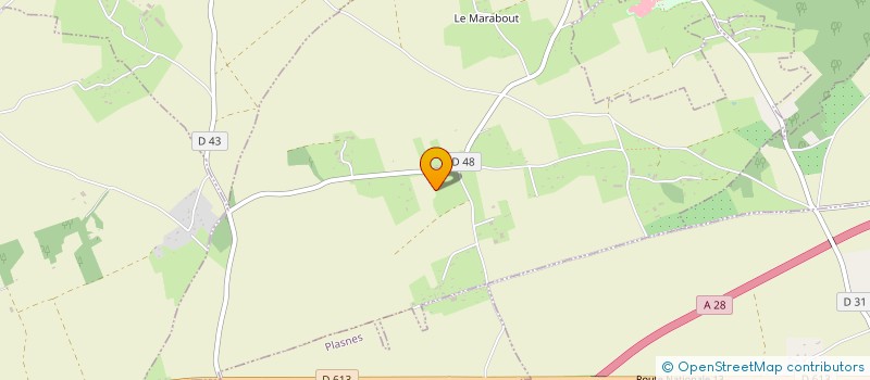 localisation de l'entreprise MONSIEUR HUBERT DESCHAMPS  BERTHOUVILLE