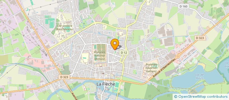 localisation de l'entreprise MONSIEUR HUBERT DESLANDES  LA FLECHE