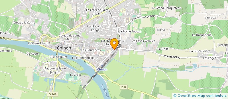 localisation de l'entreprise MONSIEUR HUBERT DEVAUX  CHINON