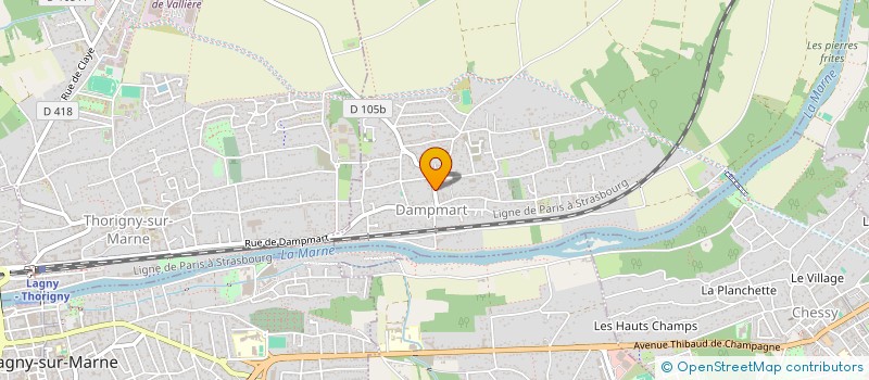 localisation de l'entreprise MONSIEUR HUBERT DIDIERLAURENT  DAMPMART