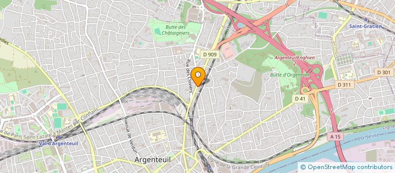 localisation de l'entreprise MONSIEUR HUBERT DIDINA  ARGENTEUIL