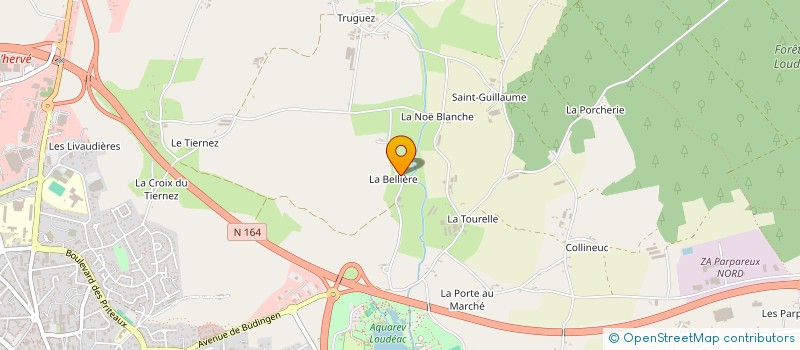 localisation de l'entreprise MONSIEUR HUBERT DONNIO à LOUDEAC