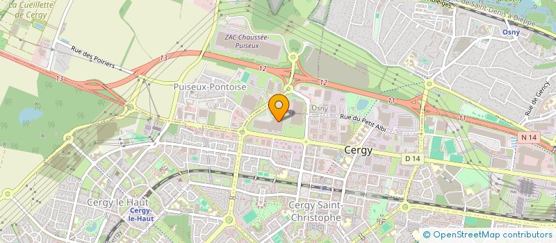 localisation de l'entreprise MONSIEUR HUBERT DOUETTE  CERGY