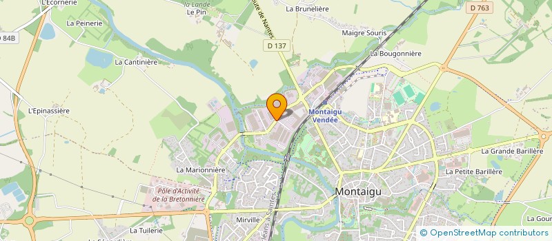 localisation de l'entreprise MONSIEUR HUBERT DOUILLARD à MONTAIGU-VENDEE