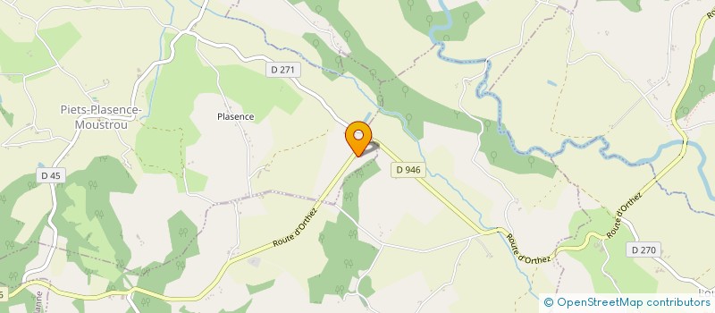 localisation de l'entreprise MONSIEUR HUBERT DUCOS  PIETS-PLASENCE-MOUSTROU