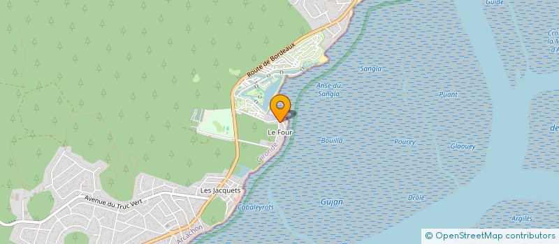 localisation de l'entreprise MONSIEUR HUBERT DUCOUT à LEGE-CAP-FERRET