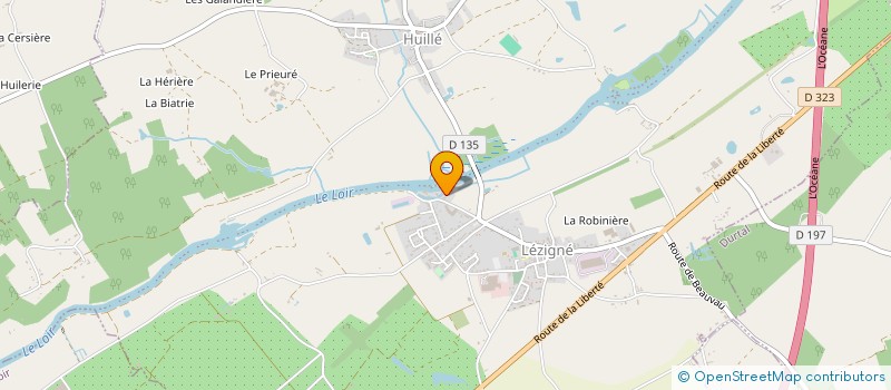 localisation de l'entreprise MONSIEUR HUBERT DUGUE  HUILLE-LEZIGNE