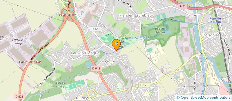 localisation de l'entreprise MONSIEUR HUBERT DUNEUGARDIN  LAMBRES-LEZ-DOUAI