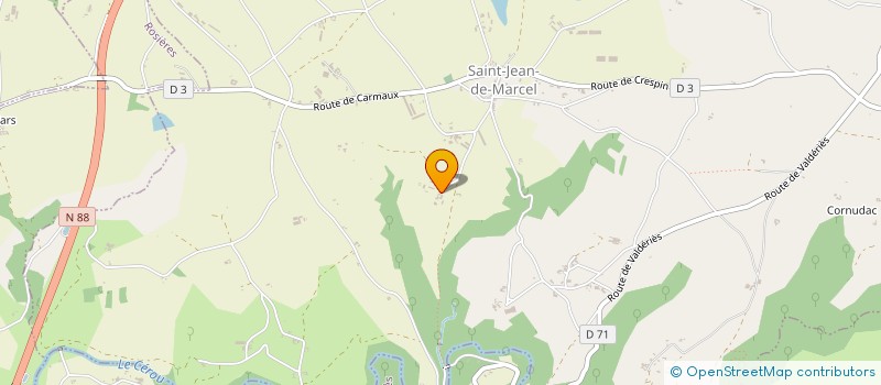 localisation de l'entreprise MONSIEUR HUBERT DUPONT  SAINT-JEAN-DE-MARCEL