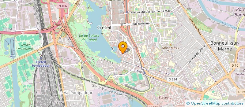 localisation de l'entreprise MONSIEUR HUBERT DUPONT  CRETEIL