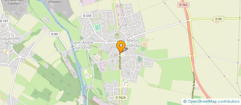 localisation de l'entreprise MONSIEUR HUBERT DUREL  SAINT-MARTIN-DE-FONTENAY