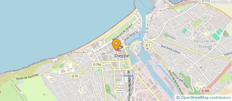 localisation de l'entreprise MONSIEUR HUBERT DURIN  DIEPPE