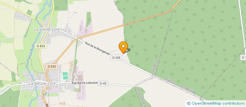 localisation de l'entreprise MONSIEUR HUBERT DUVAL  LA VIEILLE-LYRE