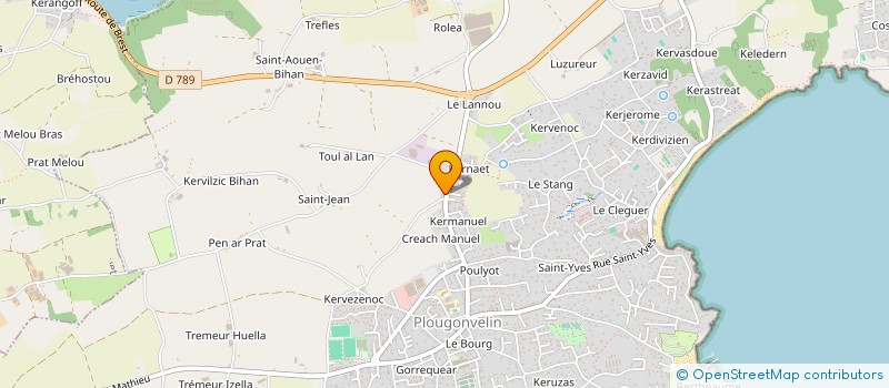 localisation de l'entreprise MONSIEUR HUBERT ELIES  PLOUGONVELIN