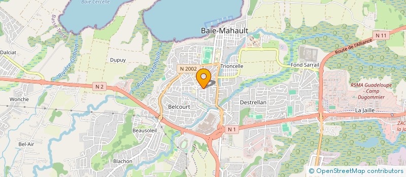 localisation de l'entreprise MONSIEUR HUBERT EPAMINONDAS  BAIE MAHAULT