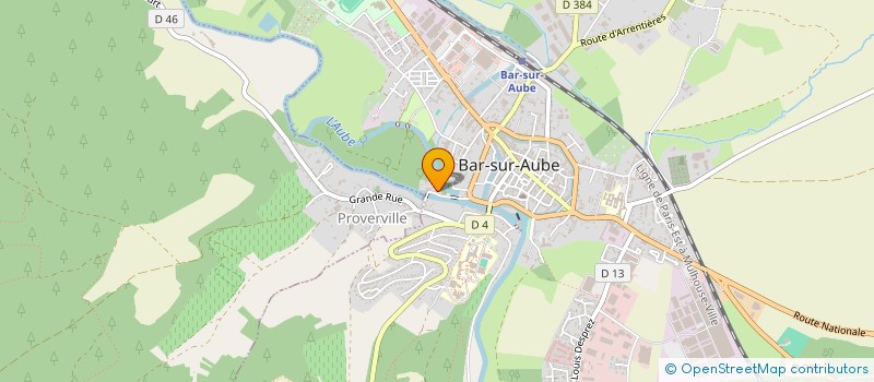 localisation de l'entreprise MONSIEUR HUBERT ERARD  BAR-SUR-AUBE