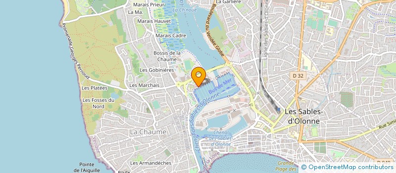 localisation de l'entreprise MONSIEUR HUBERT ERIAU à LES SABLES D'OLONNE