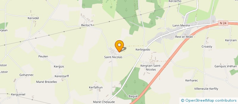 localisation de l'entreprise MONSIEUR HUBERT EVANNO  LANGUIDIC