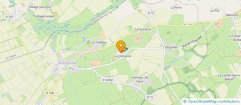 localisation de l'entreprise MONSIEUR HUBERT FAUTRAT  BRETTEVILLE-SUR-AY